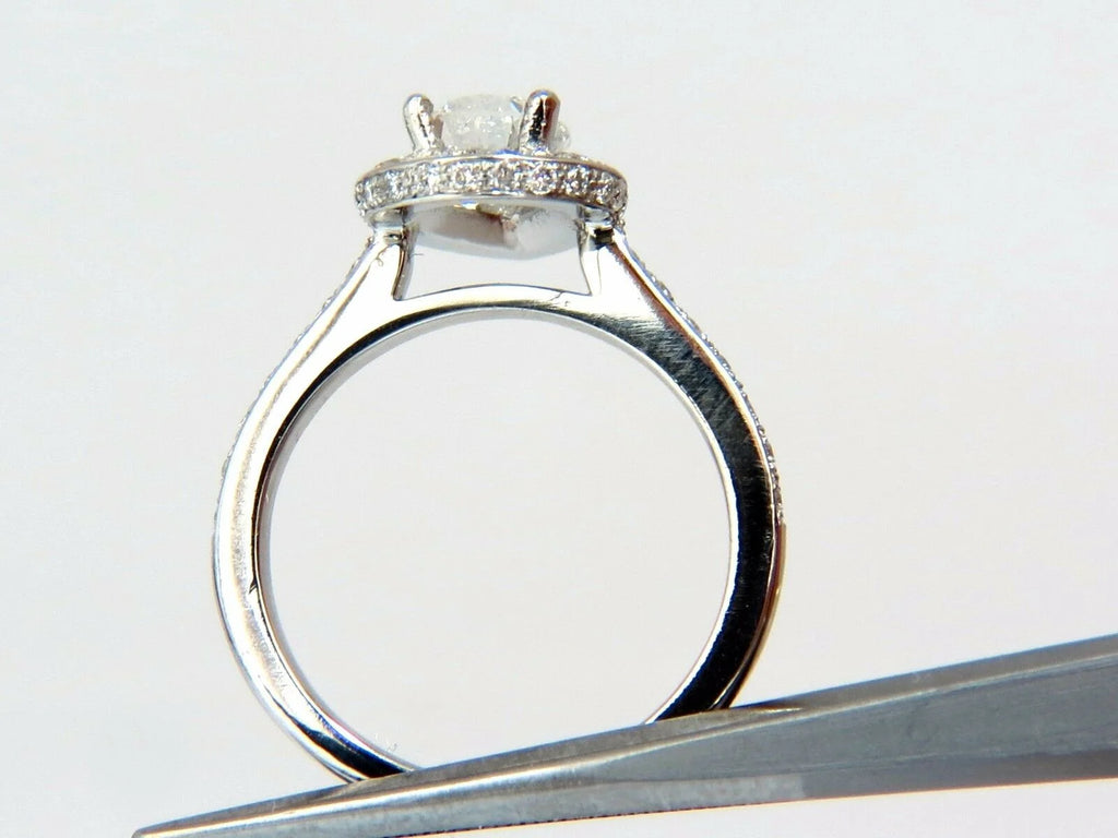 1.15ct Pear Shape Diamond Ring with 1.00ct Round Accents Platinum R3965