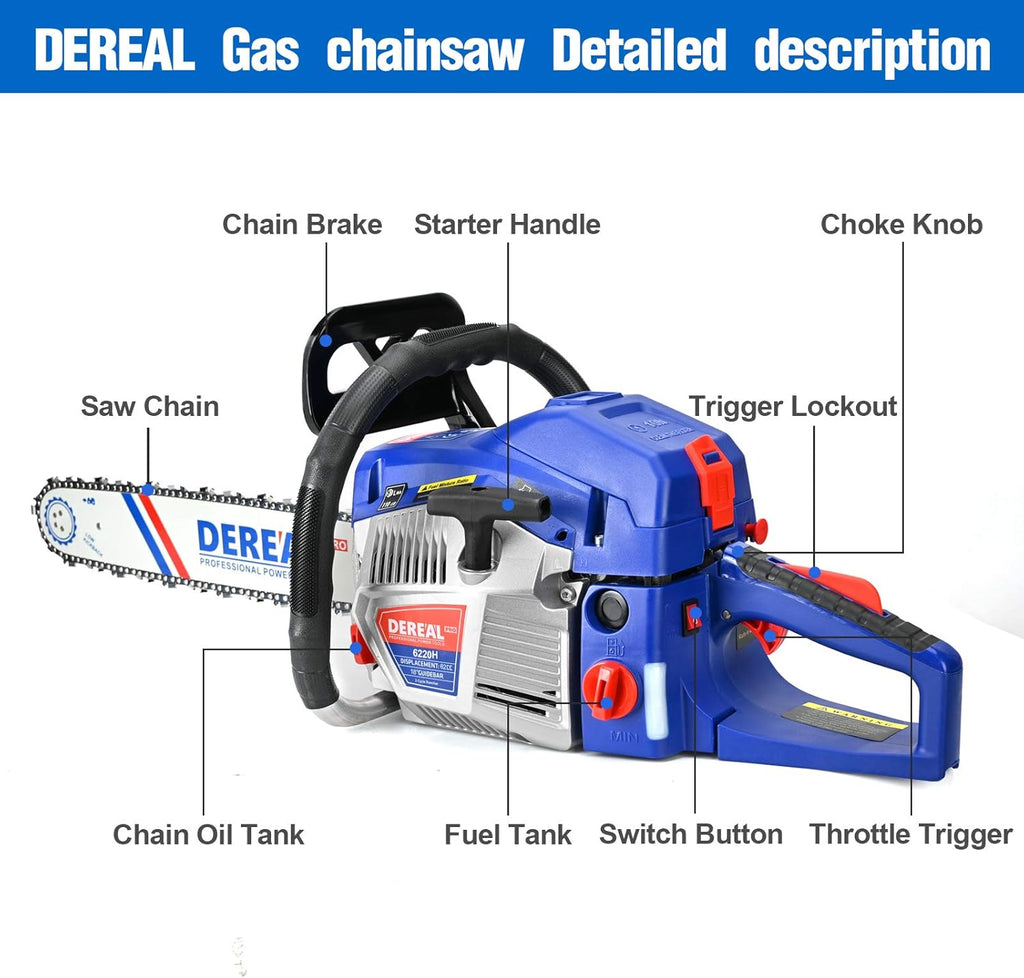 18-Inch Gas Powered Chainsaw D332