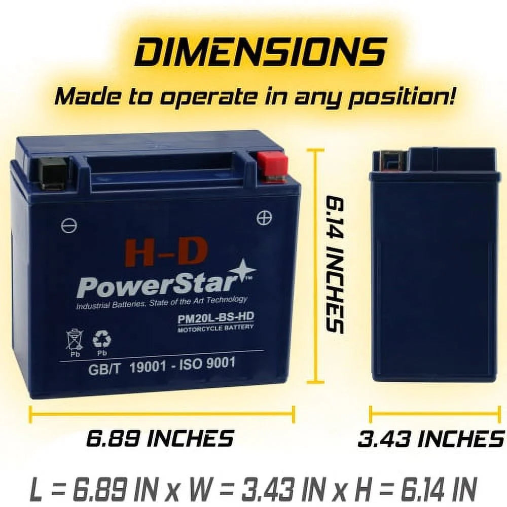 YTX20L-BS Battery D7070