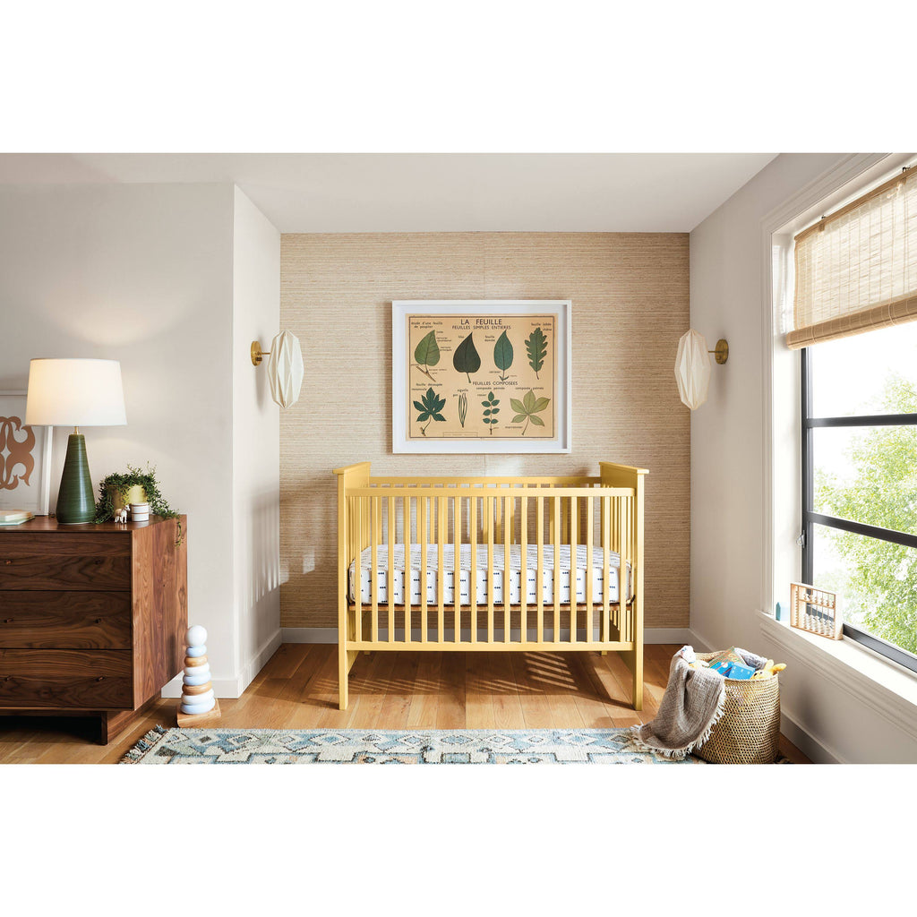 Modern Nest Crib with Toddler Bed Frame Conversion Rail G18760