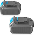 2 Packs 20V 6.0Ah Battery with LED Indicator (Grey) O3695