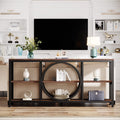 70.9 inch Narrow Console Table with 3 Tier Wood Storage Shelves Z411777