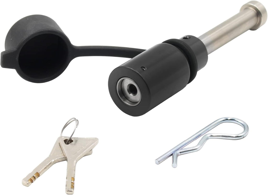 Receiver Hitch Pin Lock, Fits 2-Inch or 2 1/2-Inch Receivers, Blue, Pack of 2 C32053