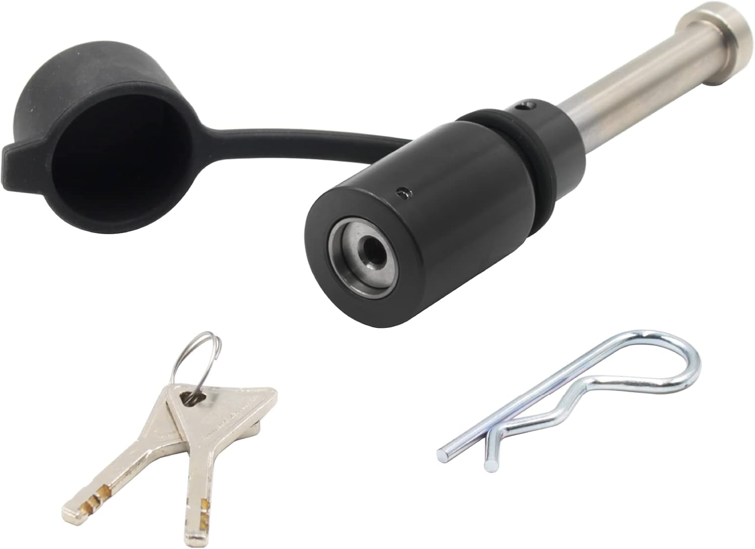 Receiver Hitch Pin Lock, Fits 2-Inch or 2 1/2-Inch Receivers, Blue, Pack of 2 C32053