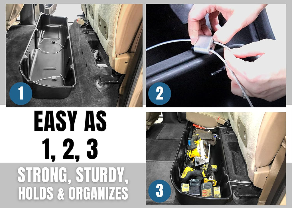 Under Seat Storage Box for Ford F-150 SuperCrew Crew Cab 2009-2014 K8413