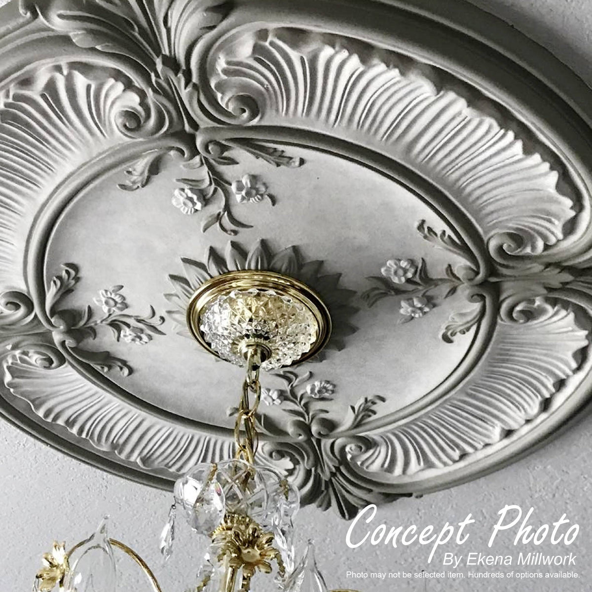 Hand-Painted Ceiling Medallion U702