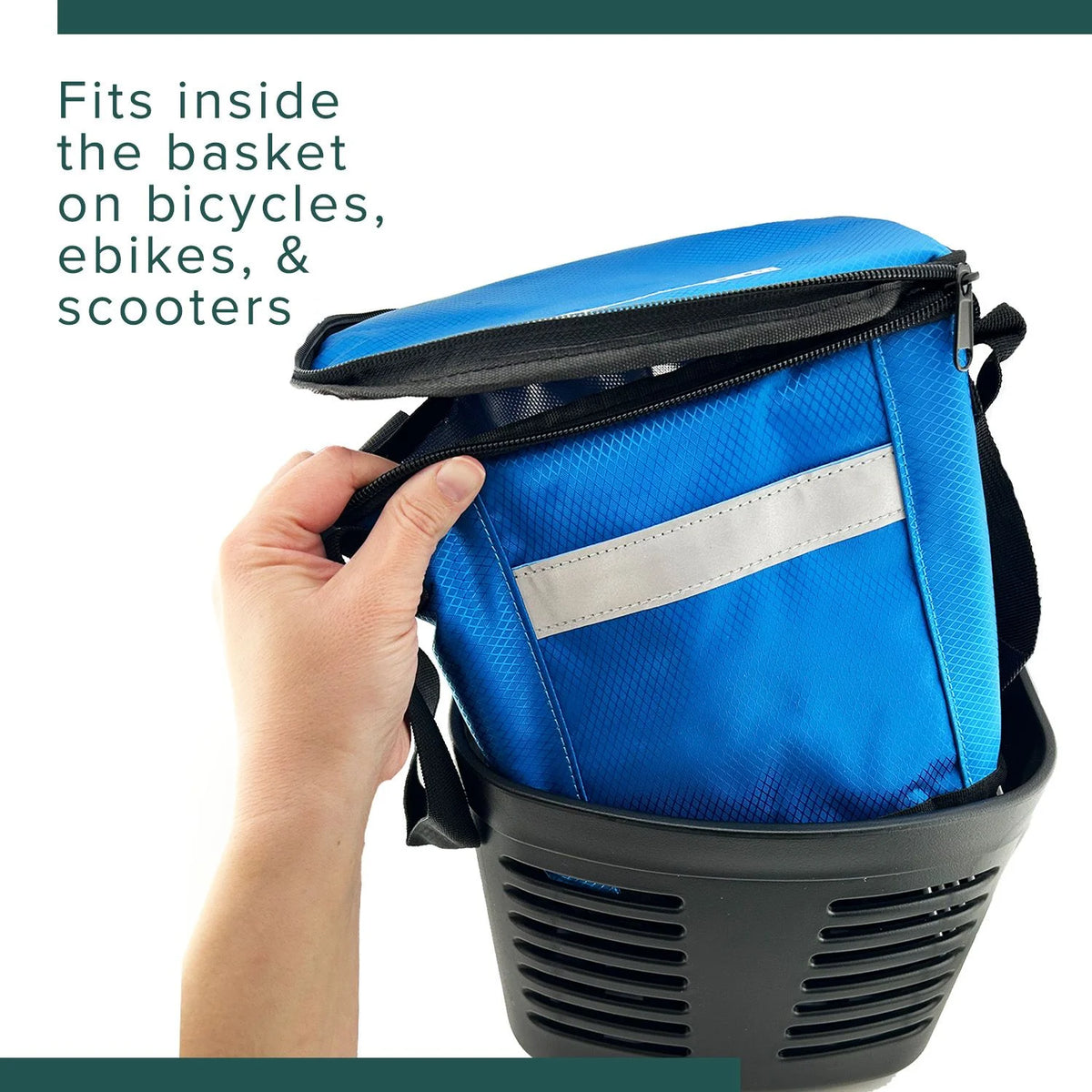 Insulated Basket Bag for Mobility Scooters & Power Chairs (Blue) E317457