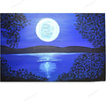Canvas Wall Art Moon Picture Painting 36x24 Inches P722