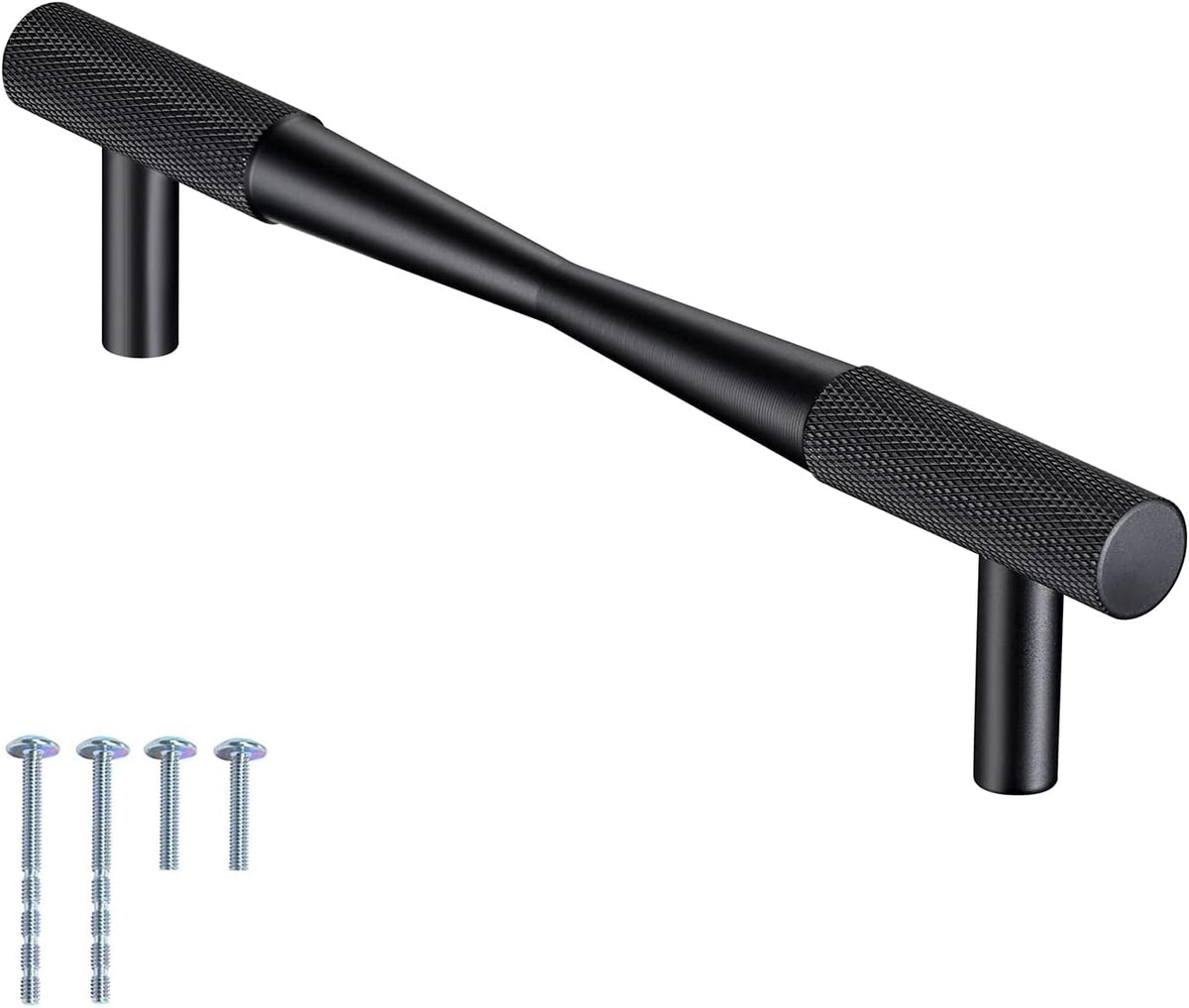 10 Pack Matte Black Cabinet Handles Y601