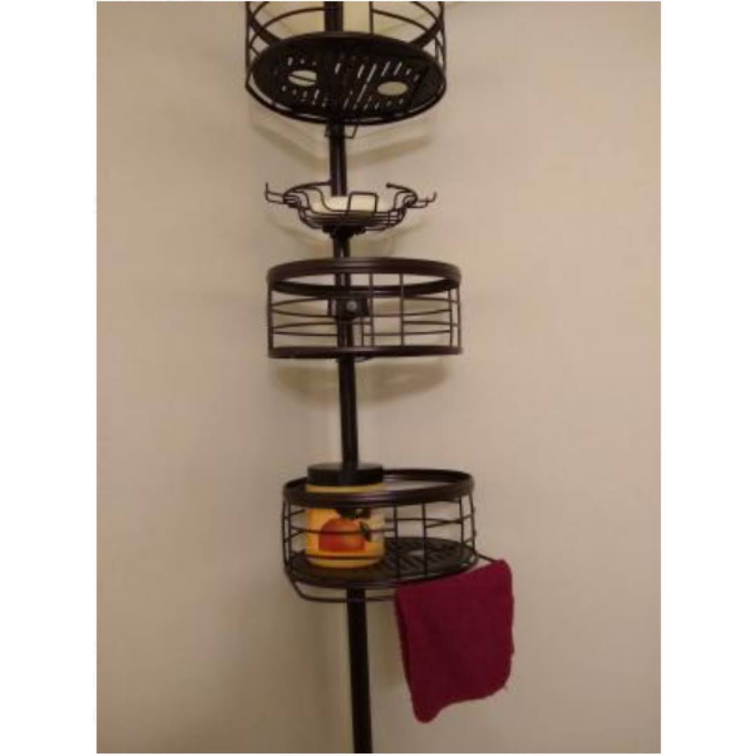 4-Shelf Tension Pole Shower Caddy X590055