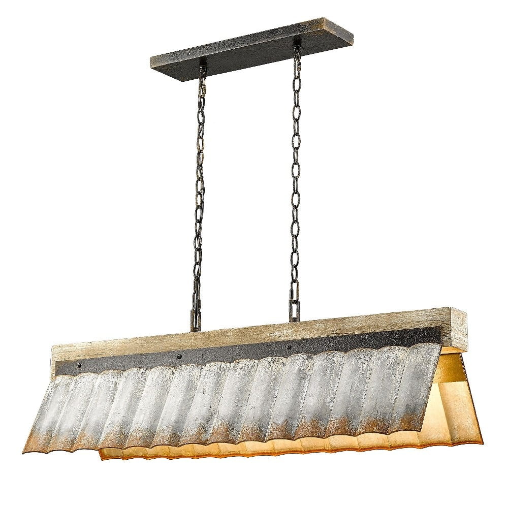 Antique Black Iron Linear Pendant Y5803