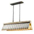 Antique Black Iron Linear Pendant Y5803
