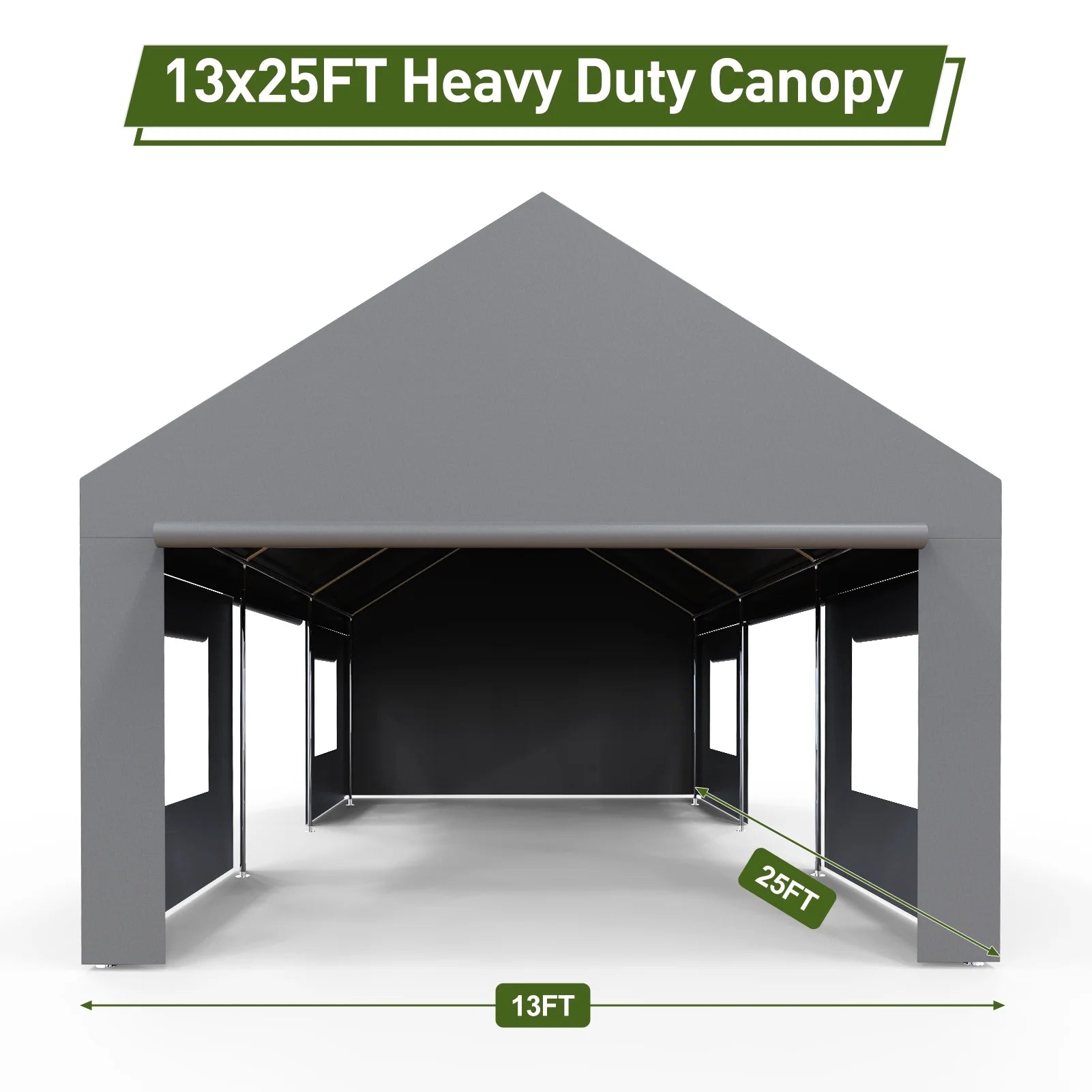 13X25FT Metal Carport Canopy Car Tent Outdoor Garage Boat Shelter S948