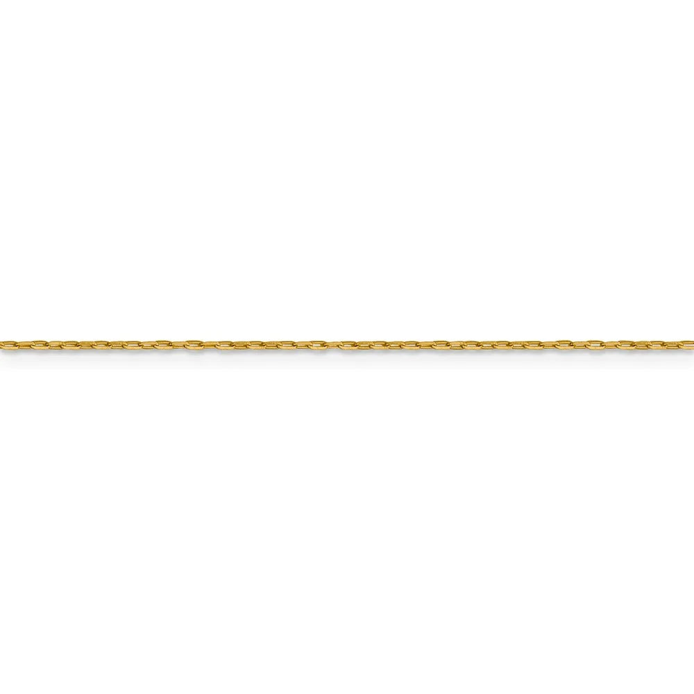 14kt Yellow Gold 18 inch Diamond Cut Cable Chain Z755860