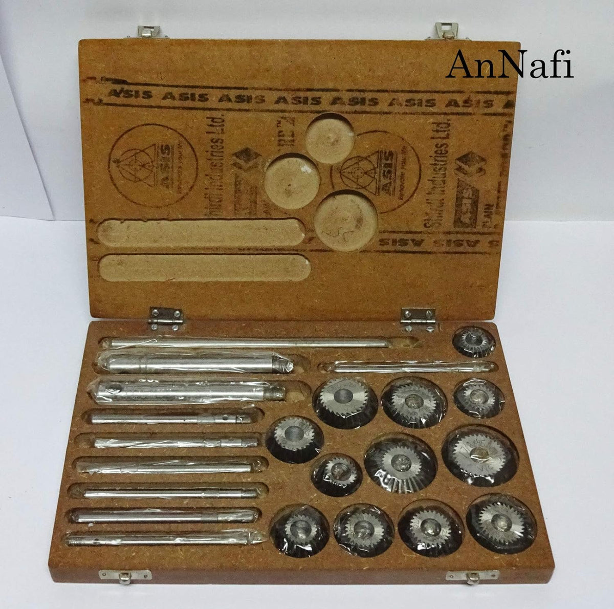 12 Pcs Valve Seat & Face Cutter Set in Wooden Case S9982