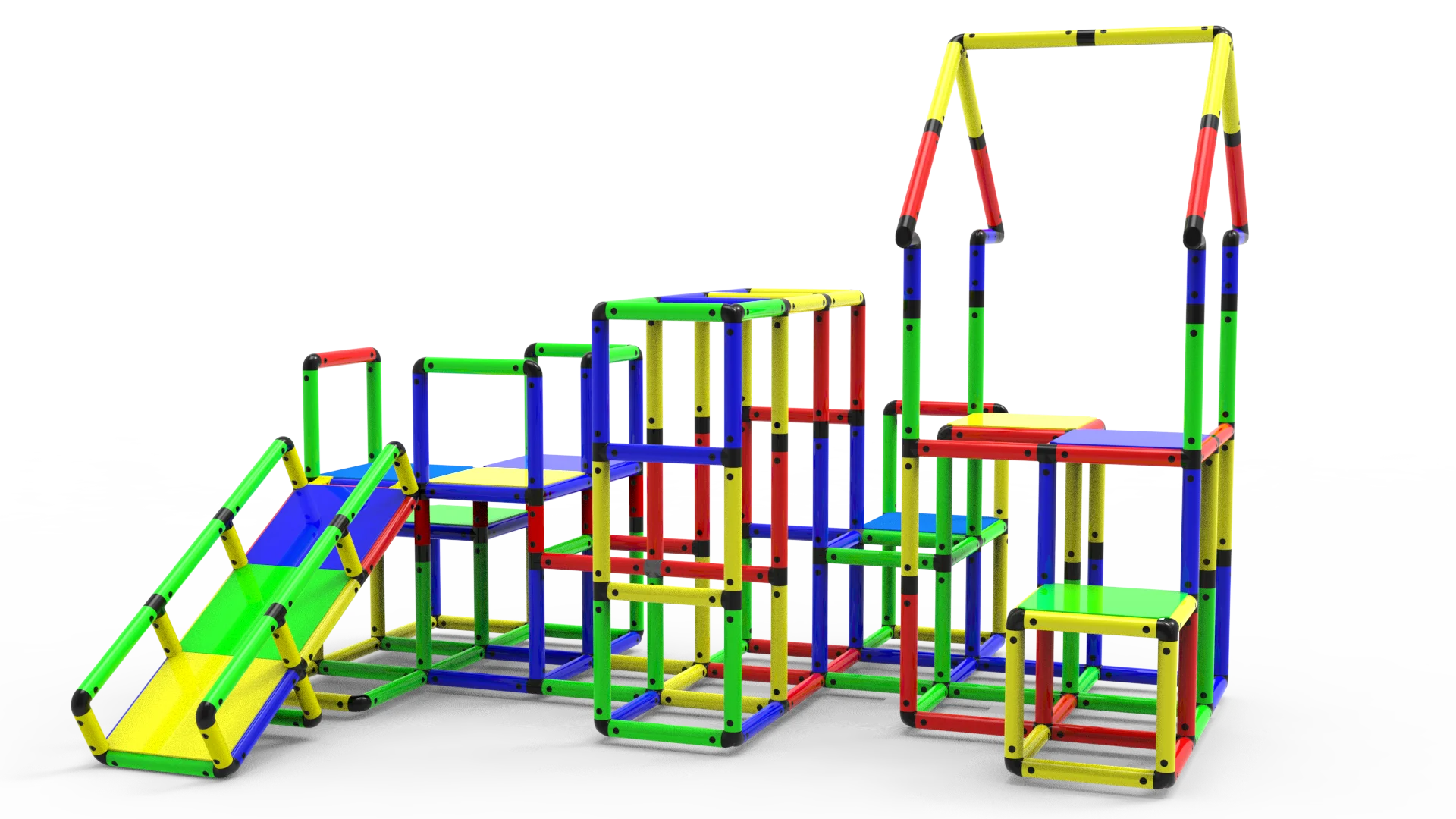 Modular Life-Size Playset Climbing Frame J3762