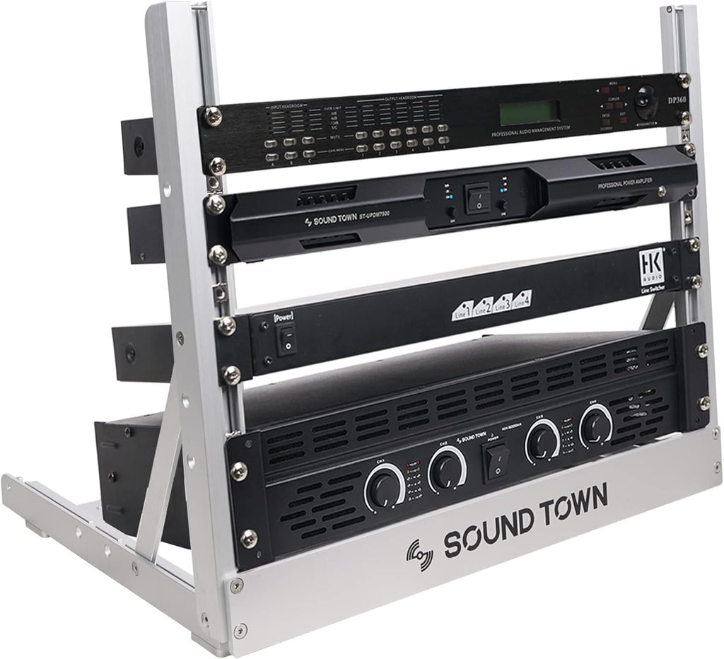8U Aluminum 2-Post Desktop Open-Frame Rack X648592