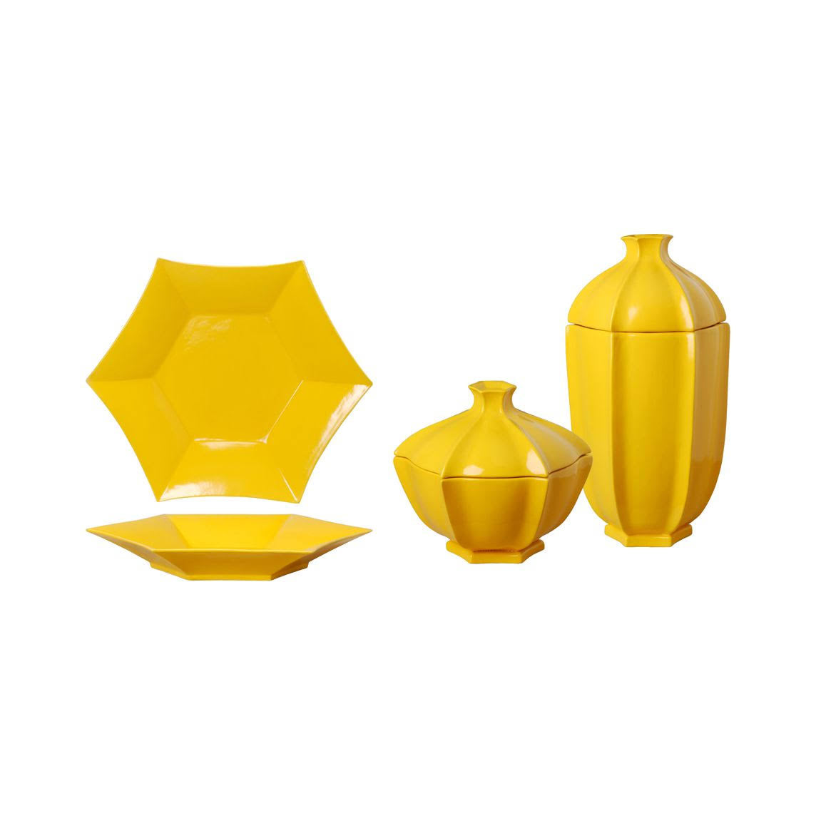 Yellow Covered Dish F3003