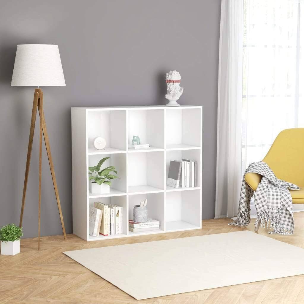 Book Cabinet High Gloss Black Chipboard X65103
