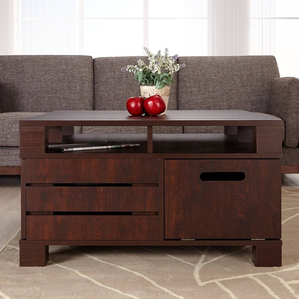 Black Storage Coffee Table X111365