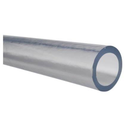 PVC Clear Plastic Tubing, Inner Diameter 3/16 inch, Outer Diameter 7/16 inch, Length 5 ft O840