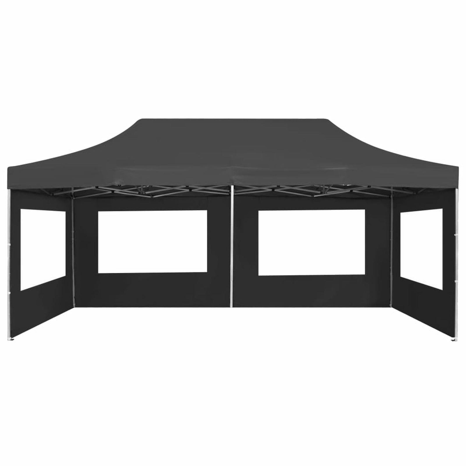 Aluminum Folding Party Tent with Walls 19.7'x9.8' Anthracite X2862