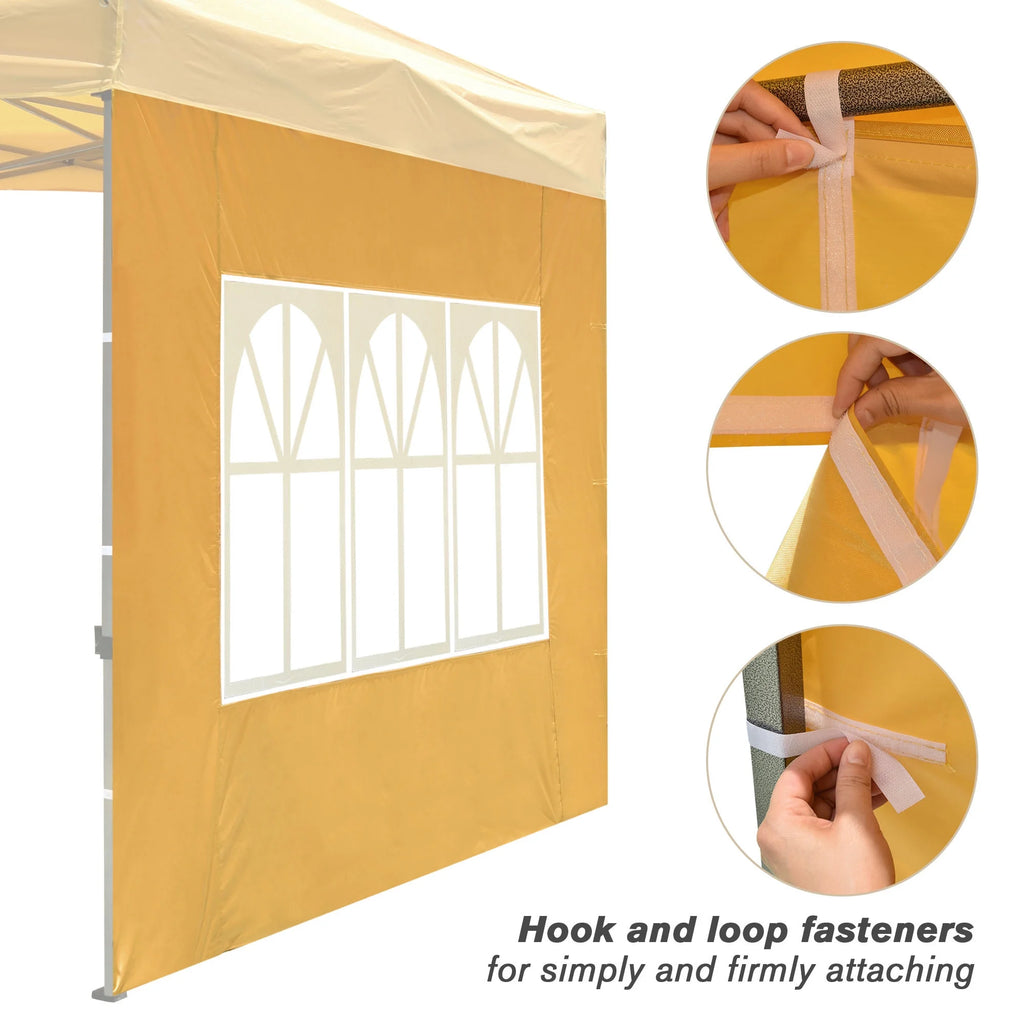 UV30+ Privacy Window Sidewall for 10x10ft Canopy Camping 2 Pieces Q3465
