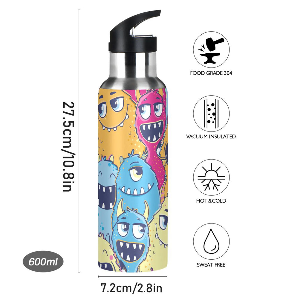 Stainless Steel Insulated Water Bottle with Straw Lid S352158