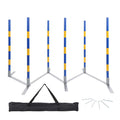 Dog Agility Equipment Agility Set Weaving Poles Obstacle Course Training Equipment Q88695