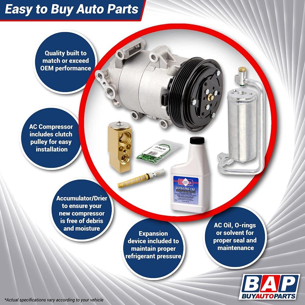 AC Compressor & A/C Kit For Dodge Ram Pickup 1994-2001 B1291