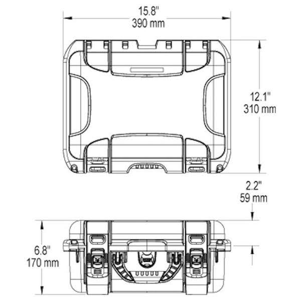 915 Case with Padded Dividers T565587