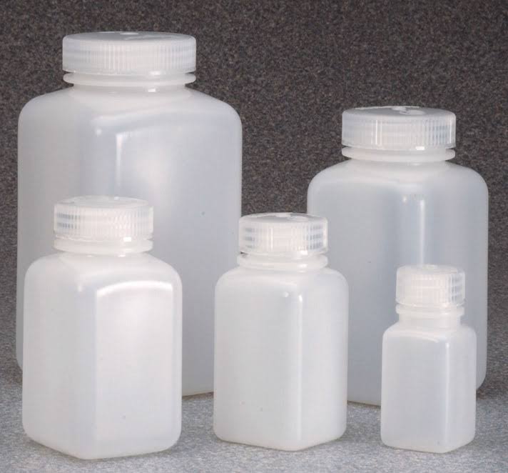 Wide-Mouth Square Bottle HDPE 175 ml (Case of 72) Q769