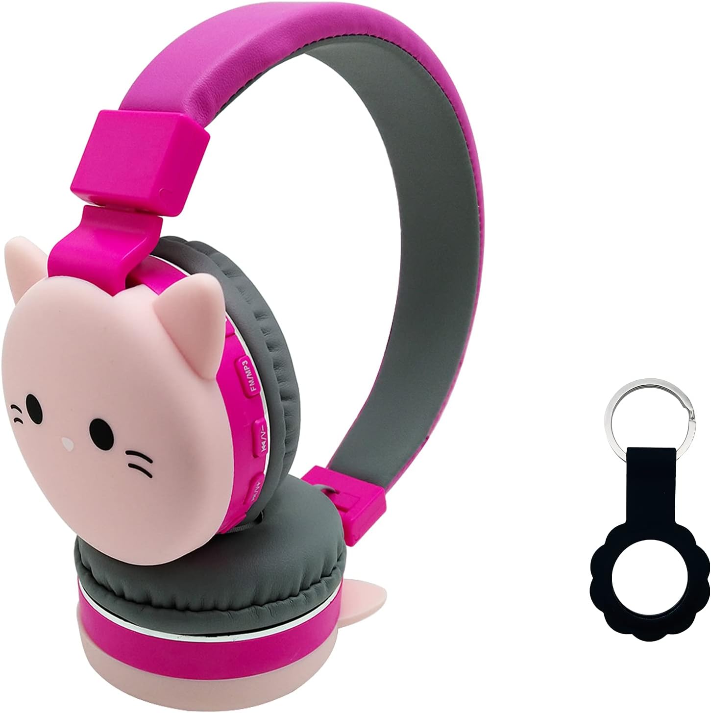 Black Cat Cartoon Wireless Over Ear Headphones R709