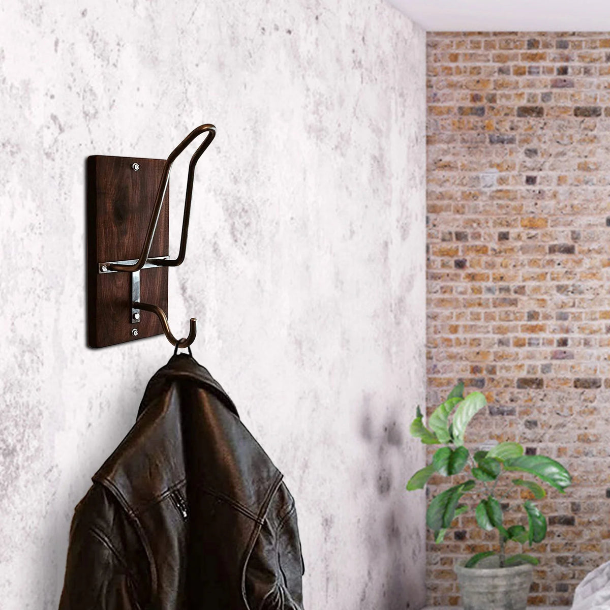 Motorcycle Helmet Rack & Jacket Hook M6056