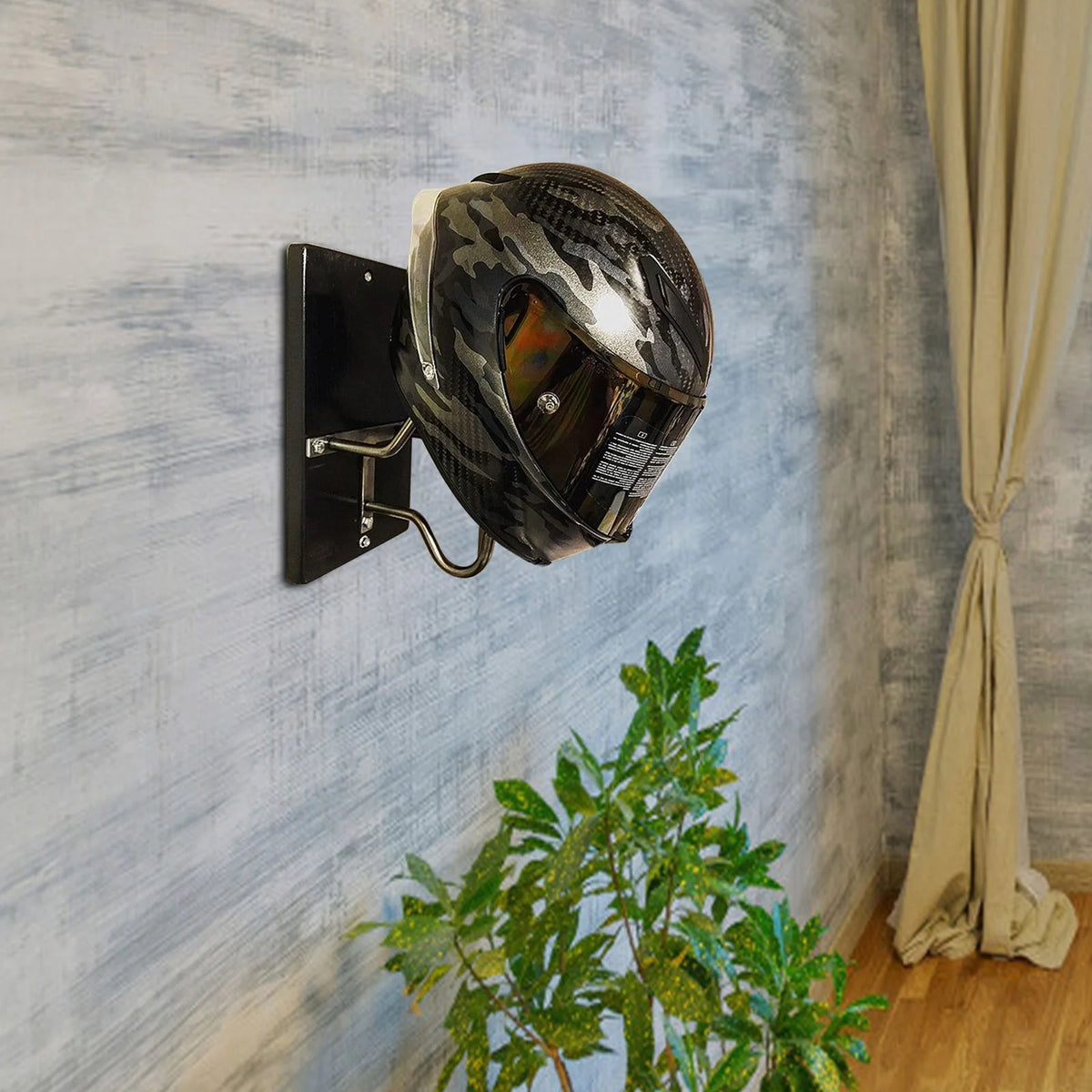 Motorcycle Helmet Rack & Jacket Hook M6056