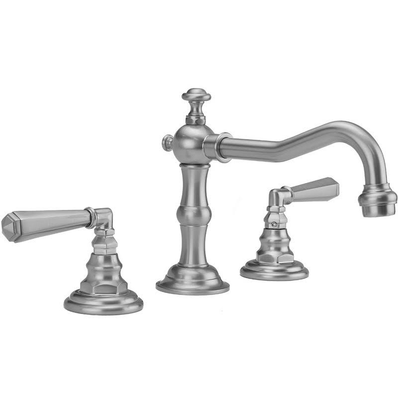 Polished Pop-Up Drain Faucet with Hex Lever Handles U32542
