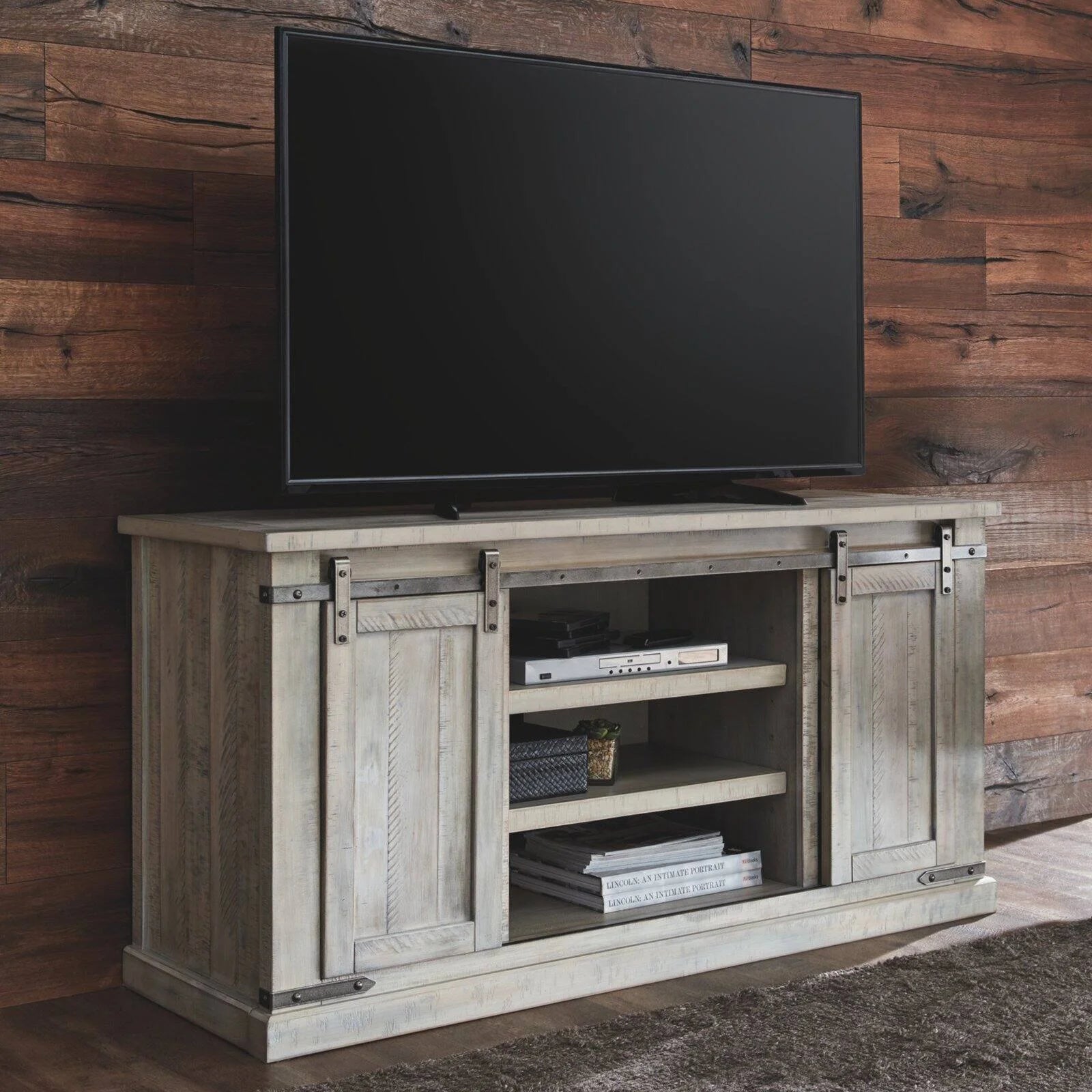 Whitewash TV Stand H820
