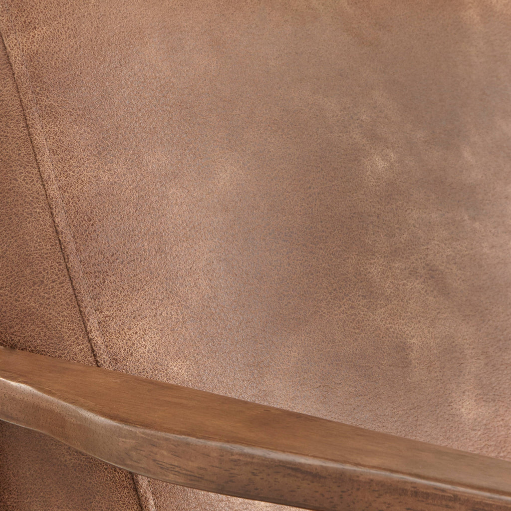 Camel Brown Solid Wood Chair Y1636