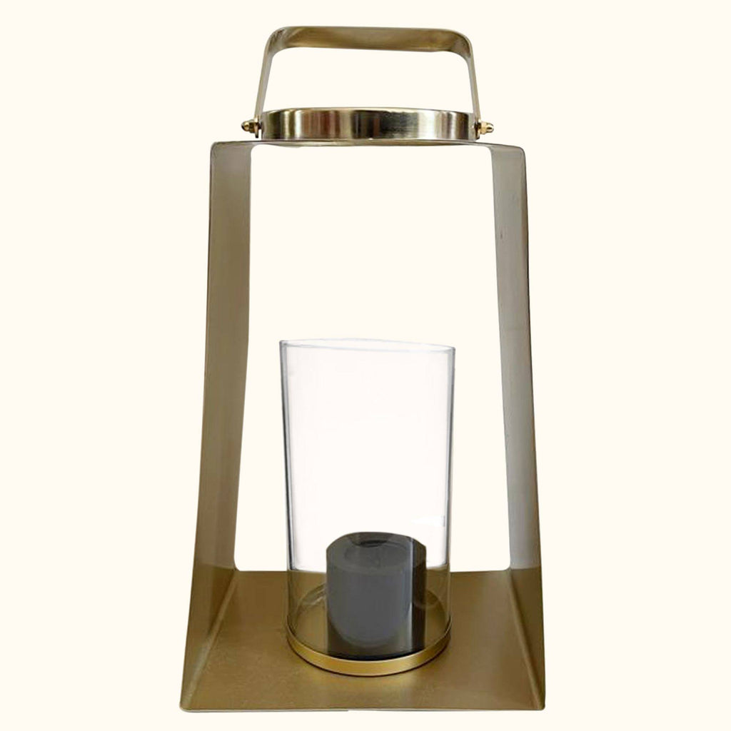 Gold and Clear Candle Holder N810