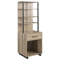 Tall Turntable Stand in Golden Oak J118