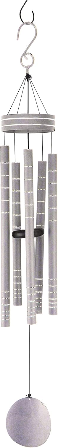 Silver & Grey Aluminum Wind Chime, 40-Inches, Pack of 2 V68073
