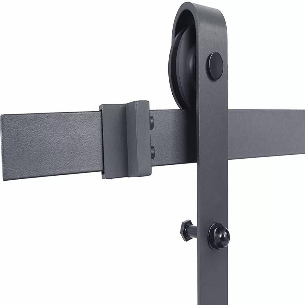 Unfinished Paneled Wood Barn Door with Installation Hardware Kit V9988