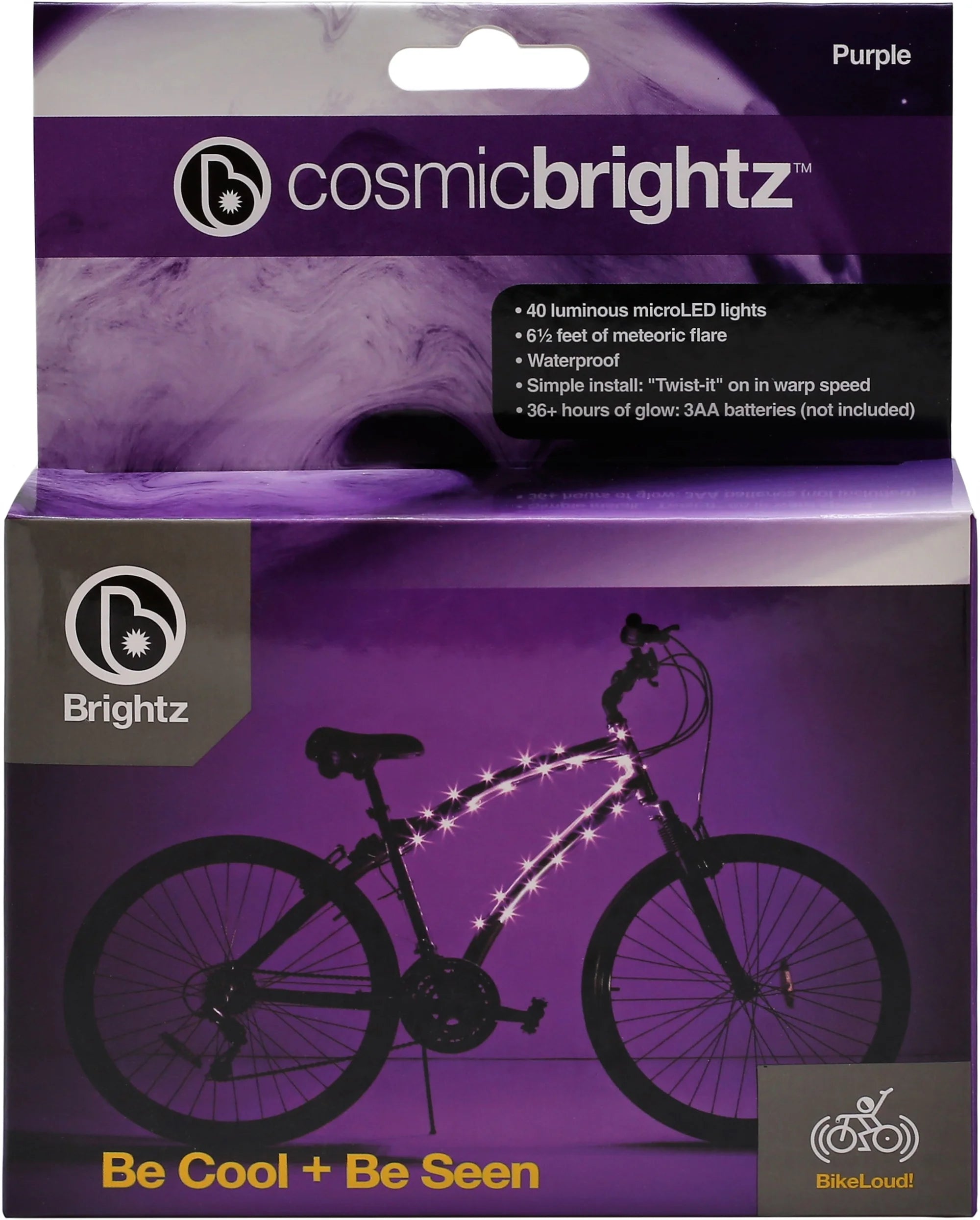 Purple LED Bicycle Frame Light R475