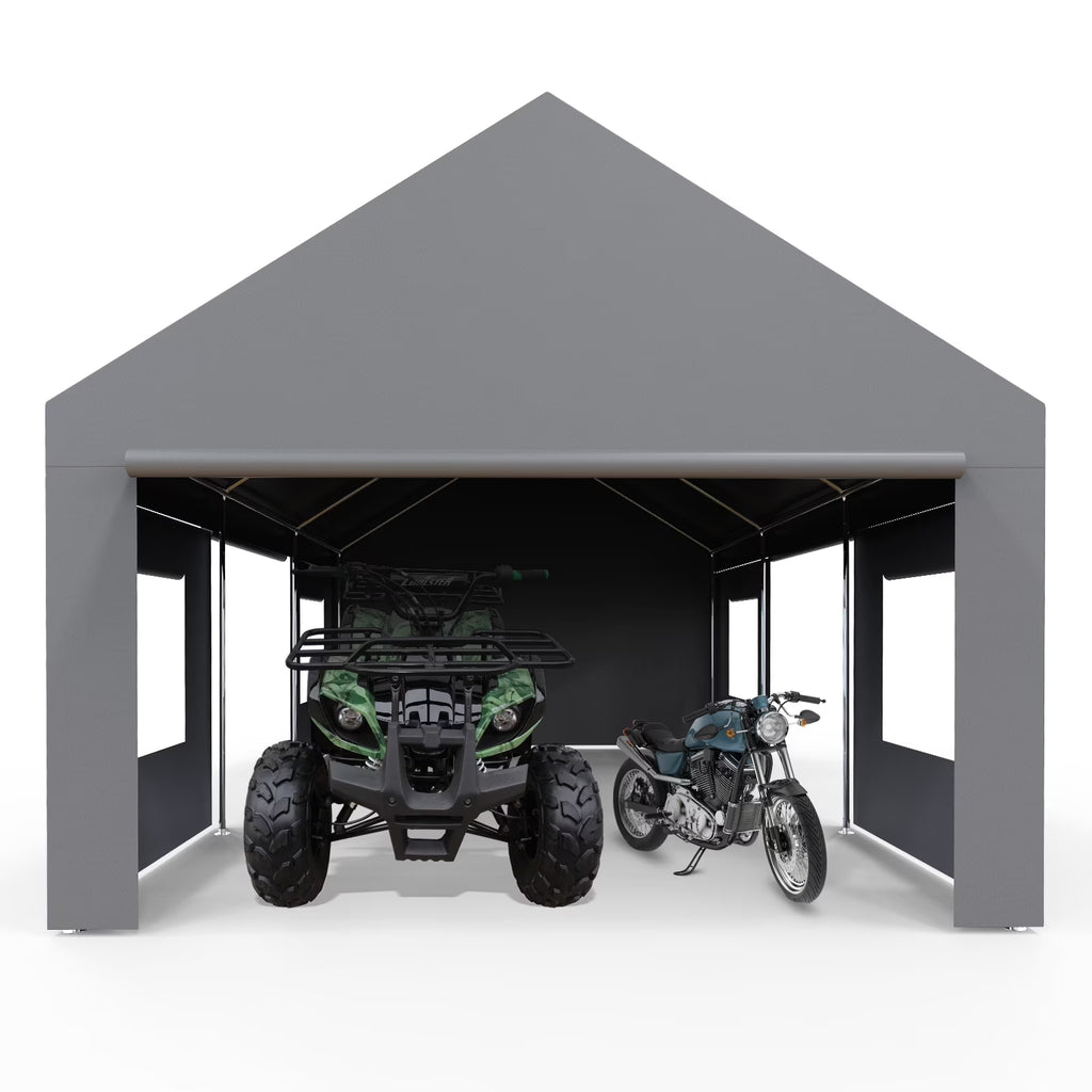 13X25FT Metal Carport Canopy Car Tent Outdoor Garage Boat Shelter S948