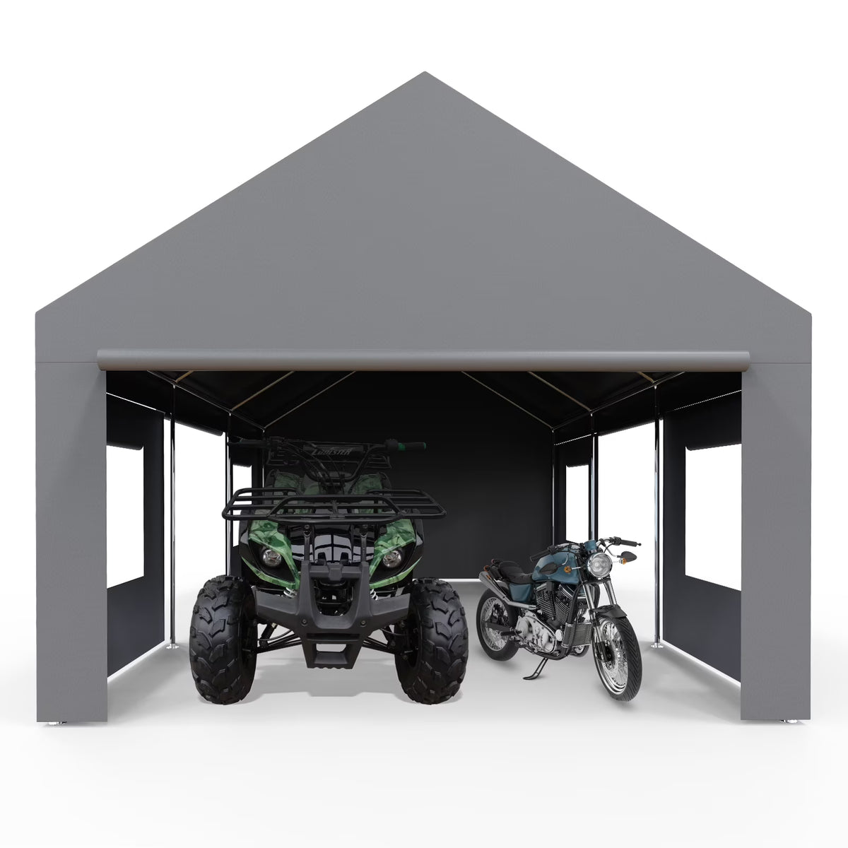 13X25FT Metal Carport Canopy Car Tent Outdoor Garage Boat Shelter S948