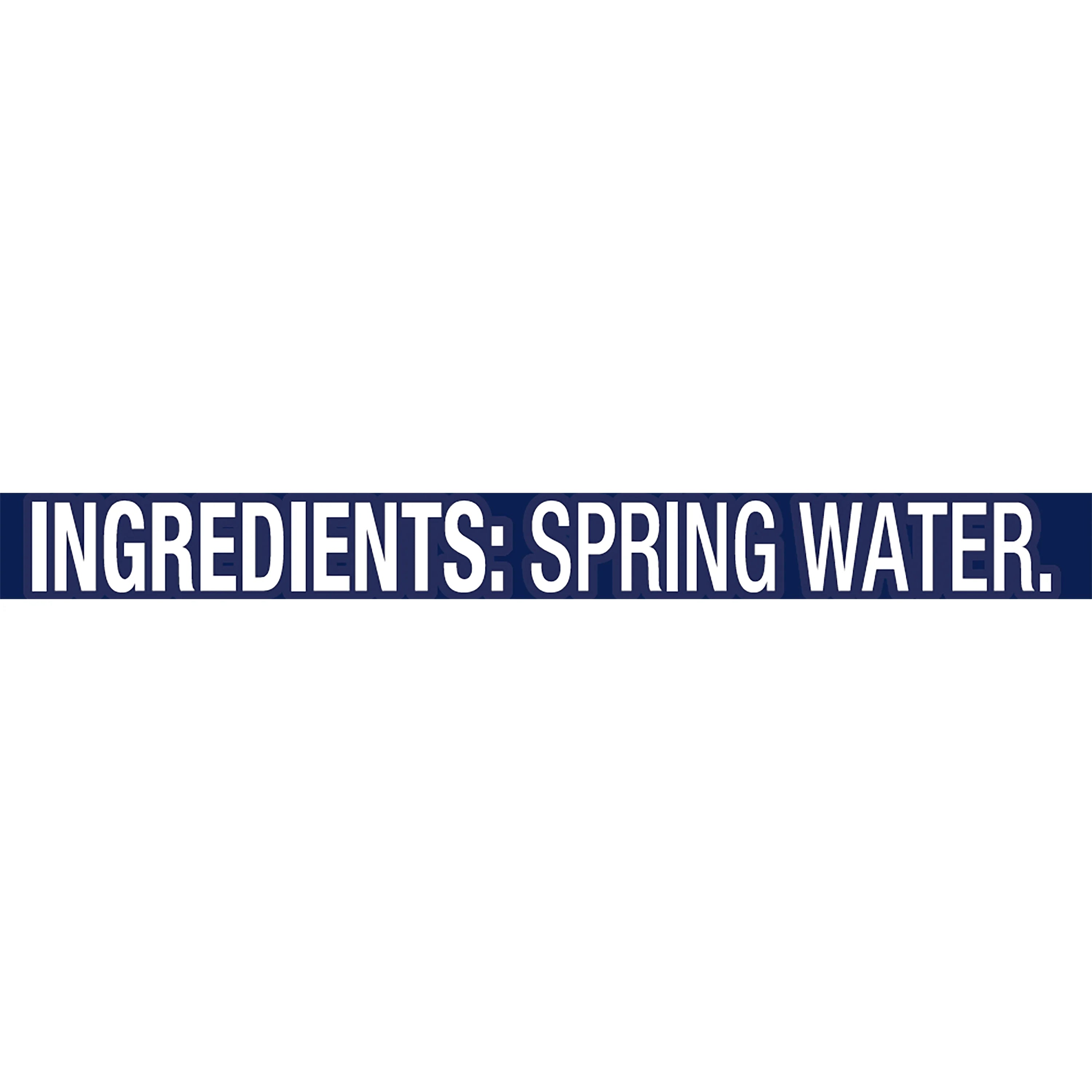 24 Pack Natural Spring Water 23.7 oz Plastic Bottles M38475