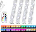 4 Pack Rechargeable Dimmable LED Under Cabinet Lights with Remote Control T77437