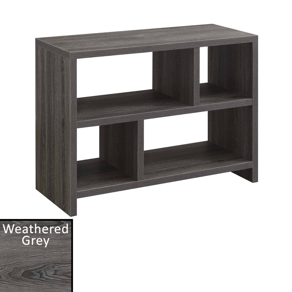 White Faux Marble 3 Tier Bookcase B853