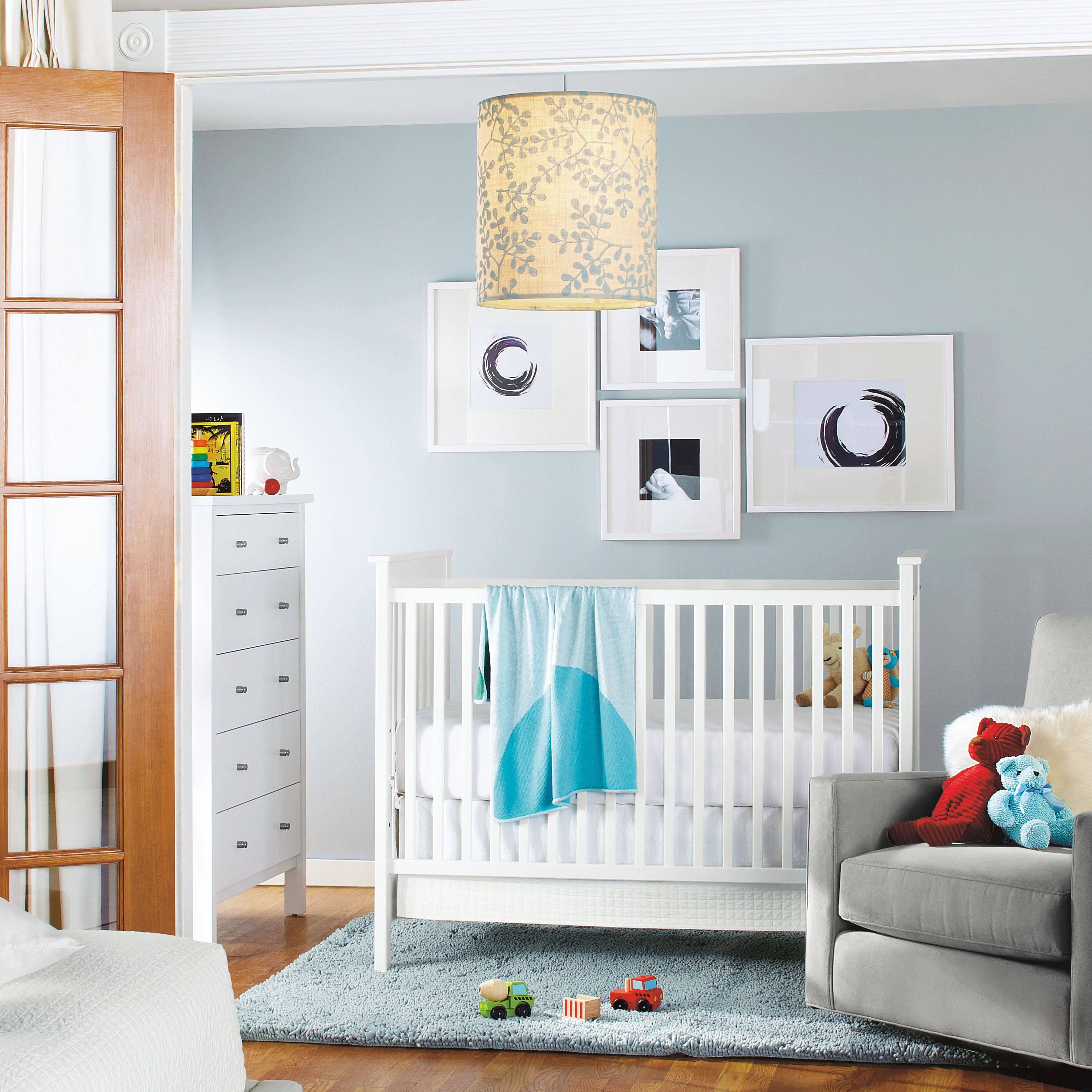 Modern Nest Crib with Toddler Bed Frame Conversion Rail G18760