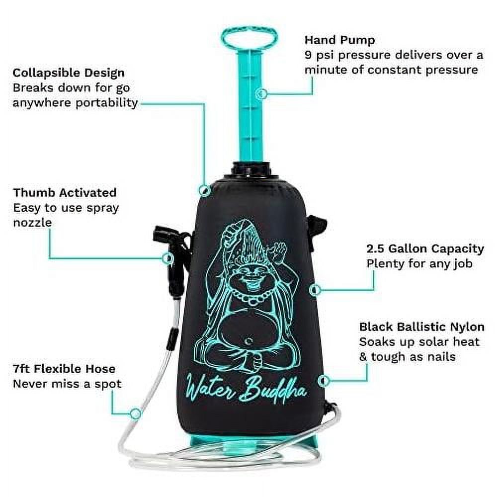 Portable Shower with Travel Case, Shower Head and 7Ft Hose, Holds 2.5 Gallons V977858